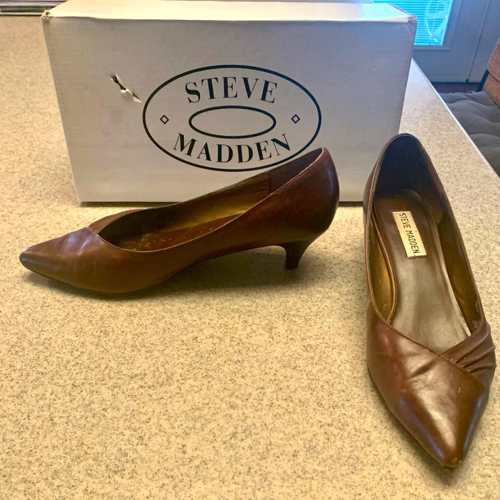 Brown 2 inch low Pump Heels